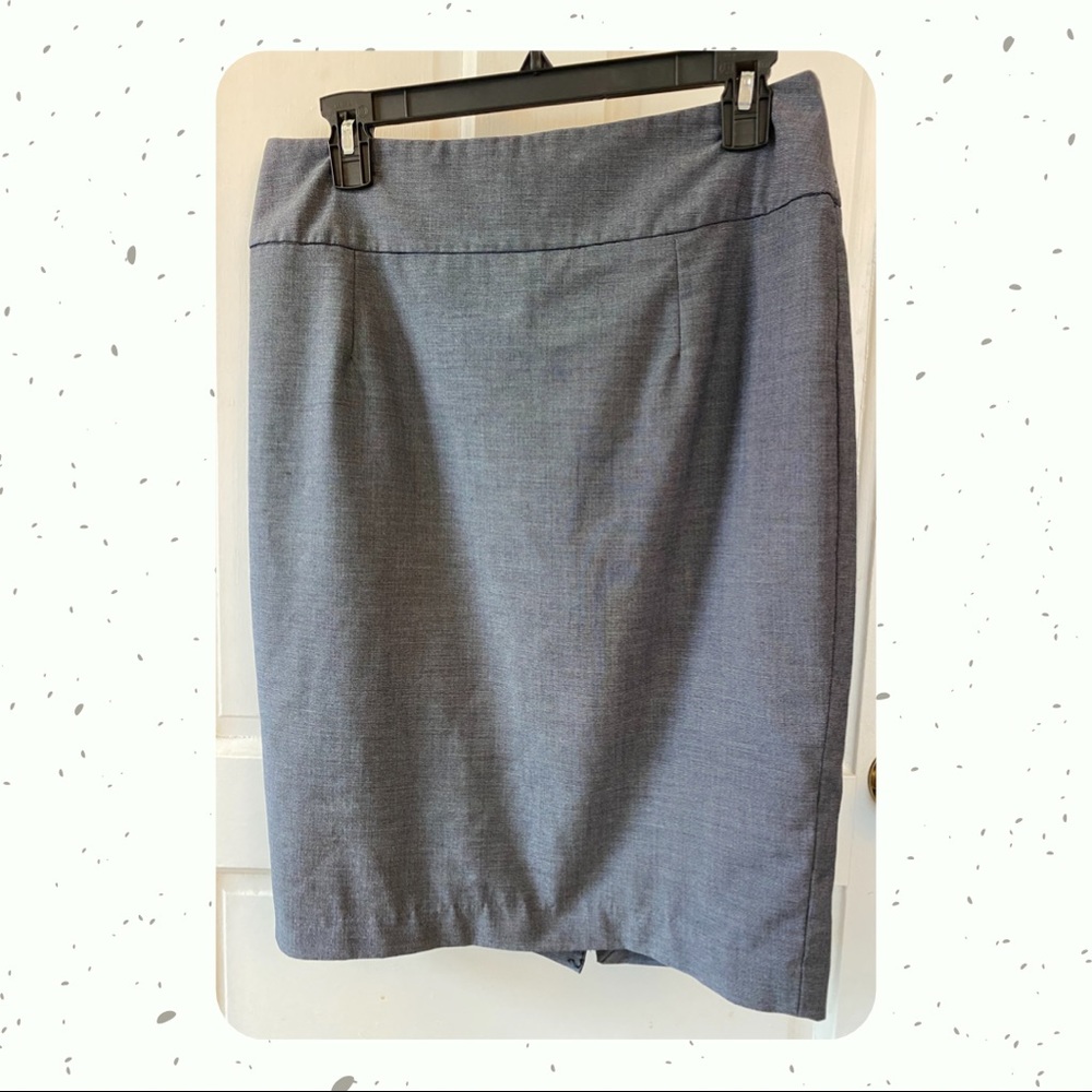 Grey/Blue Pencil Skirt - Size 10